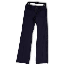 Womens Gray Flat Front Drawstring Pockets Wide Leg Cargo Pants Size 6T