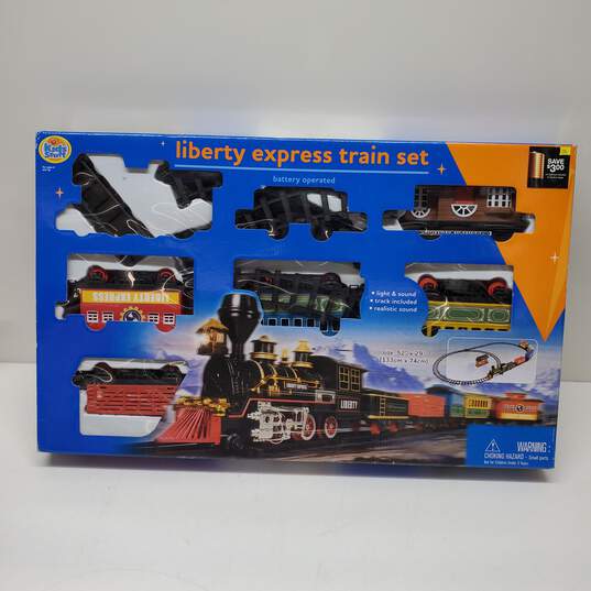 Kids Stuff Liberty Express Train Set Battery Operated IOB image number 1