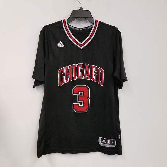 Mens Black Chicago Bulls Doug McDermott #3 Basketball Jersey Size Large image number 1
