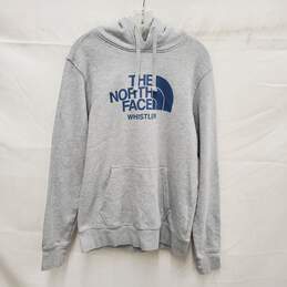 The North Face MN's Whistler Logo Heather Gray Hoodie Size MM
