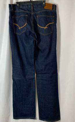 Ecko Unltd Mens Blue Dark Wash Straight Leg Denim Relaxed Fit Jeans Size W38 alternative image