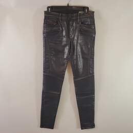 Diesel Women Black Iridescent Jeans S