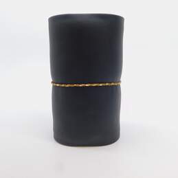 14K Yellow Gold Tinsel Chain Bracelet 1.6g