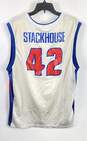 Reebok White Detroit Pistons Jerry Stackhouse # 42 Jersey L image number 2