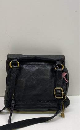 FOSSIL Black Leather Key Charm Crossbody Bag alternative image