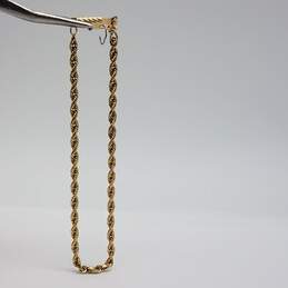 14k Gold 3mm Rope Chain Bracelet 4.5g alternative image