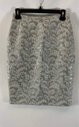 Dolce & Gabbana Gray/Silver Pencil Skirt - Size 4