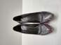 Brian Atwood Women's Black Purple Snake Print Platform Heels Size 7.5 image number 5