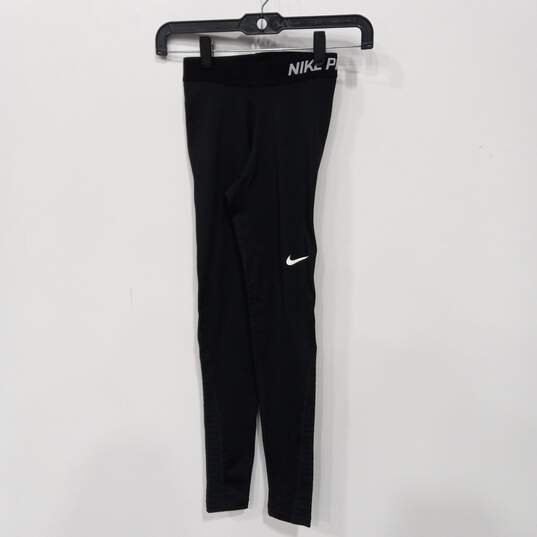 Nike Dri Fit Black Athletic Leggings Size XXS image number 1