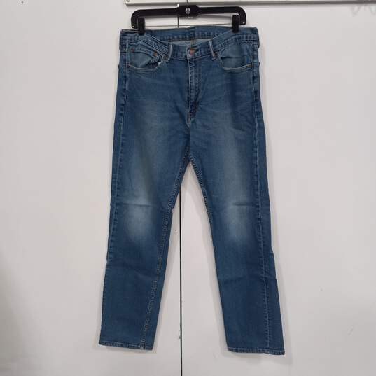 Levis 505 Blue Jeans Men's Size W36 L34 image number 1
