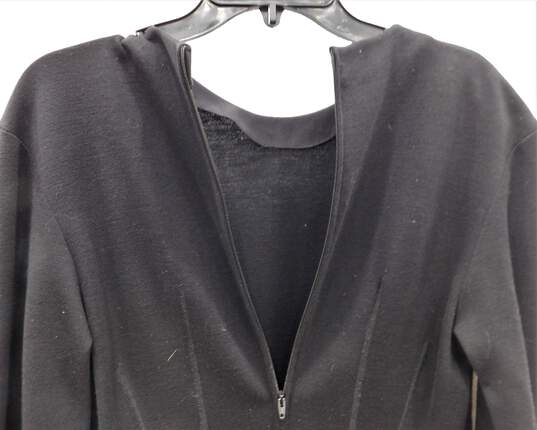 Vintage Mondrian Black Long Sleeved Dress image number 7
