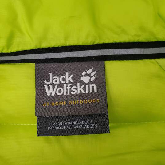 Jack Wolfskin WM's Yellow Nylon Puffer Jacket & Hood Size M image number 3