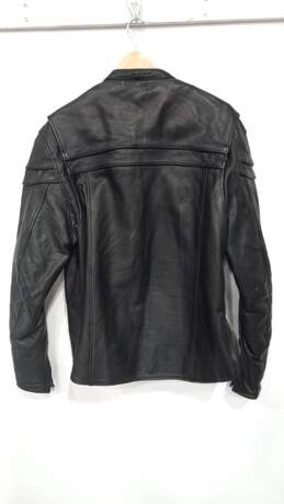 Women’s First Classics Leather Full-Zip Motorcycle Jacket w/Removable Liner Sz LT alternative image