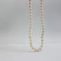 14k Gold Knotted FW Pearl 17 Inch Necklace 27.0g image number 3