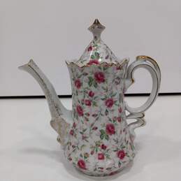 Vintage  Lefton Chintz Tea Pot with LId