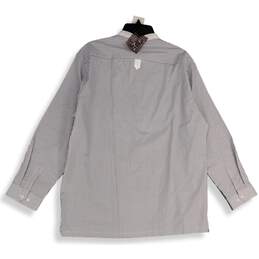 NWT Toobaa Executive Mens Gray Striped Long Sleeve Pullover Kurta Shirt Size XL alternative image