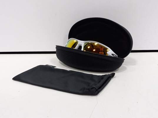 White Oakley Sunglasses In Case image number 1
