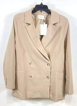 Dissh Beige Double Breasted Blazer - Size 10 NWT