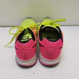 Nike Air Zoom Pegasus 33 OC Black/Olympic Volt/Pink Women Athletic US 6.5 alternative image