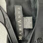 Womens Black Beaded Short Sleeve Back Zip Attached Jacket Sheath Dress Sz 6 image number 3