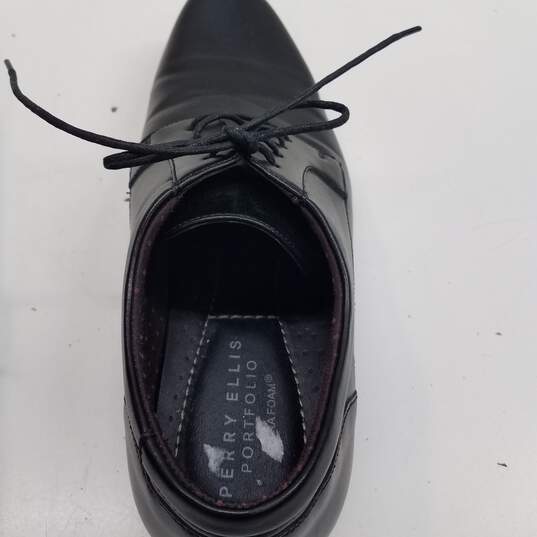 Perry Ellis Portfolio Juan Plain Toe Oxford Black Dress Shoes Men's Size 10 image number 8