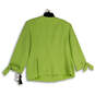 NWT Womens Green Long Sleeve Single Breasted One Button Blazer Size 18 image number 2