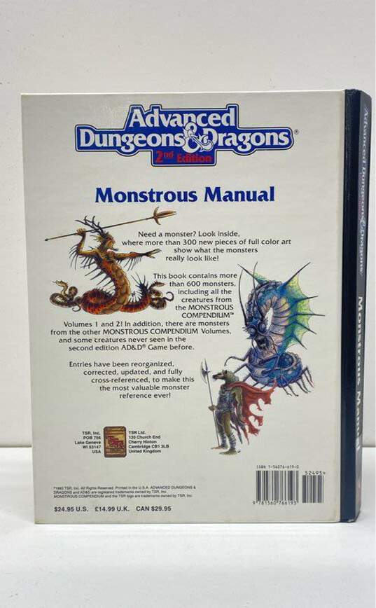 1993 TSR Advanced Dungeons & Dragons 2nd Edition Monstrous Manual image number 2