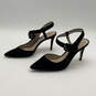 Womens Lo Jycye Black Suede Pointed Toe D'Orsay Heels Size 7.5M With Box image number 4