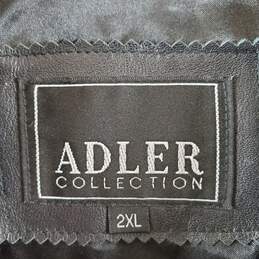 Adler Collection Men Black Leather Jacket 2XL alternative image