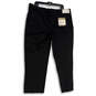 NWT Mens Black Stretch Flat Front Classic Fit Khaki Pants Size 40x29 image number 2
