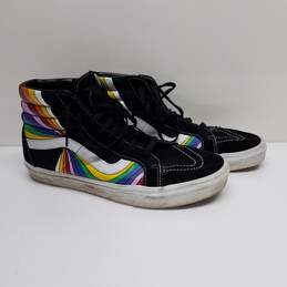 Vans Black Rainbow High Top Sneakers