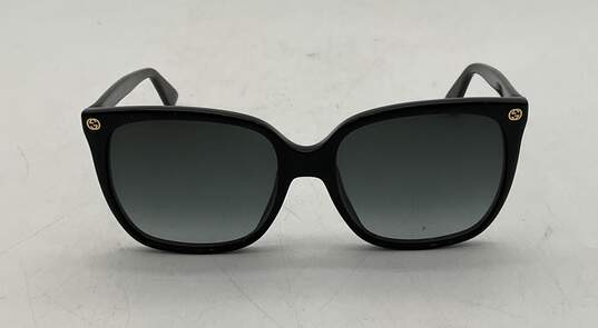 Gucci GG00225 001 Black Frame w/ Black/Gray Gradient Cat-Eye Women's Sunglasses image number 4