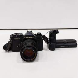 Chinon CE-4 Film Camera & Power Winder PW-530 w/ Lens
