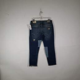 NWT Womens Patchwork 5 Pockets Design Demin Skinny Leg Jeans Size 7 alternative image