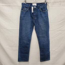 NWT Current Elliot WM's Original Straight Leg Blue Denim Jeans Size 24 x 26