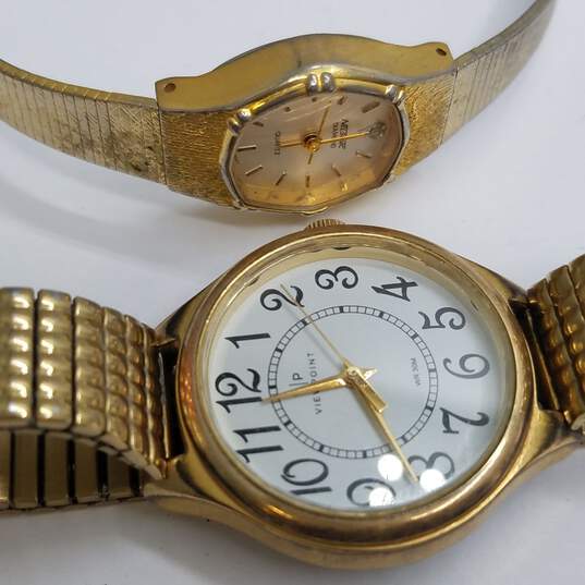 Women's Waltham Plus Brands Gold Tone Stainless Steel Watch Collection image number 4