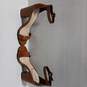 IOB Qupid Francesca's Womens Lake-01 Brown Leather Ankle Strap Sandals Size 8 image number 2