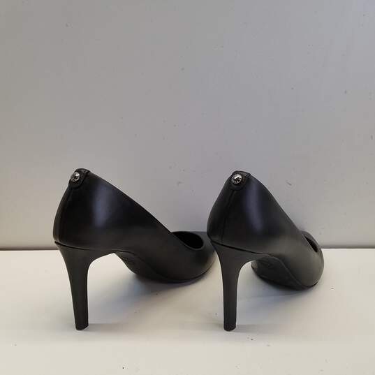 Michael Kors Leather Pump Heels Black 8.5 image number 4