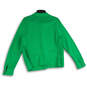 NWT Womens Green Long Sleeve Spread Collar Button Front Jacket Size Large image number 2