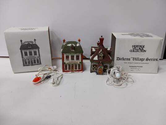 2 Department 56 Fezziwig's Warehouse & W.M. Wheat Cakes & Puddings IOB image number 1