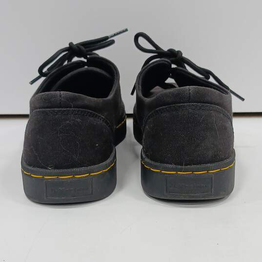 Dr. Martens Cairo Lo Unisex Black Canvas Lace Up Sneakers Size M9/W10 image number 4