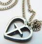 James Avery 925 Cross Open Heart Pendant Curb Chain Necklace 4.4g image number 4