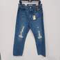 Levi's Women's Blue Wedgie Straight High Rise Jeans Size 30 x 28 NWT image number 1