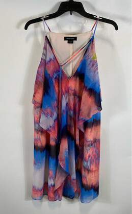 Marciano Womens Multicolor Polyester Tie Dye V-Neck Mini Dress Size Medium