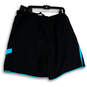 NWT Men Black Blue Elastic Waist Strech Drawstring Athletic Shorts Size 4XL image number 2