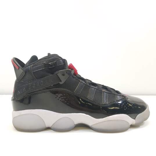 Air Jordan 323419-064 6 Rings Black Sneakers Size 6Y Women's Size 7.5 image number 1