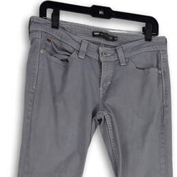 Womens Gray Demi Curve Low Rise Stretch Pockets Skinny Jeans Size 30 alternative image