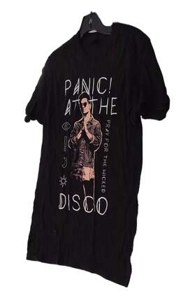 Mens Black Panic At The Disco Short Sleeve Crew Neck Graphic T-Shirt Size M alternative image