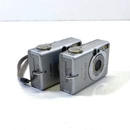 Canon PowerShot Compact Digital ELPH Camera Lot of 2 (For Parts or Repair)