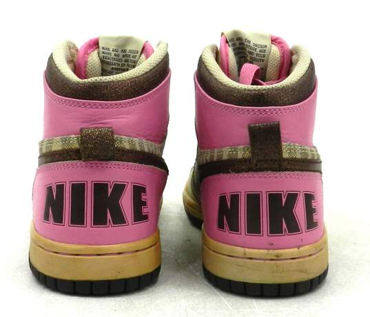 Nike Big Nike High Brown Pink Women's Shoe Size 7 image number 3